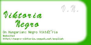 viktoria negro business card